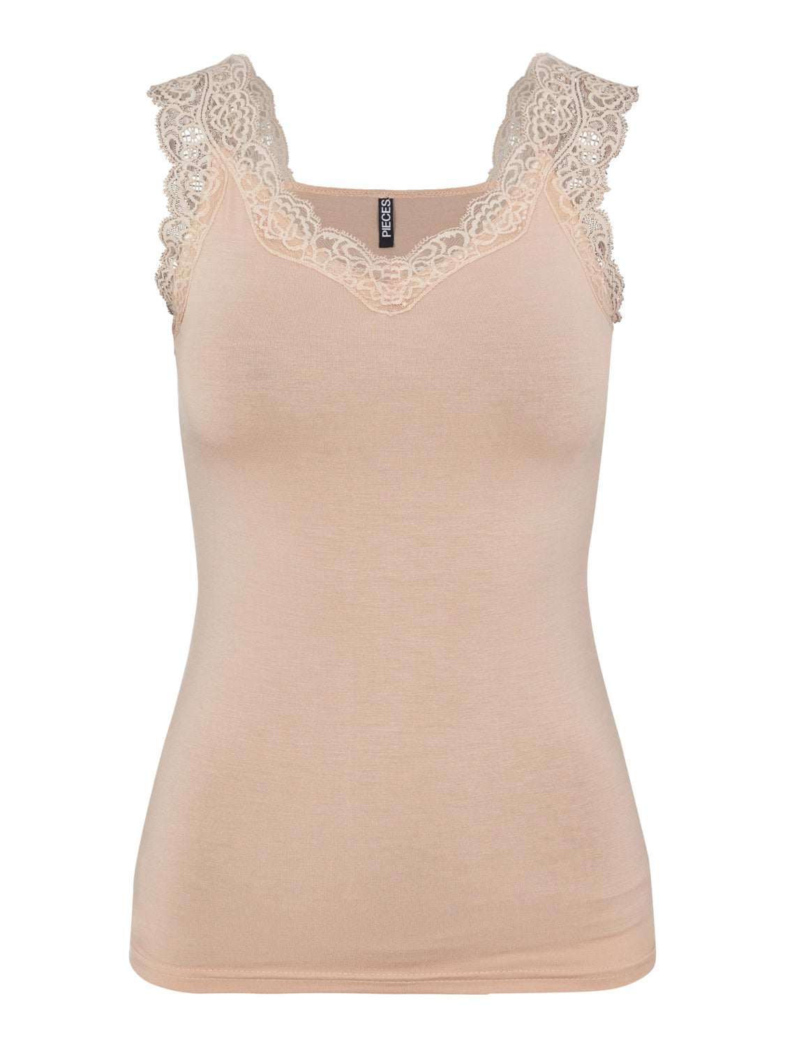 PCBARBERA Tank top - warm taupe